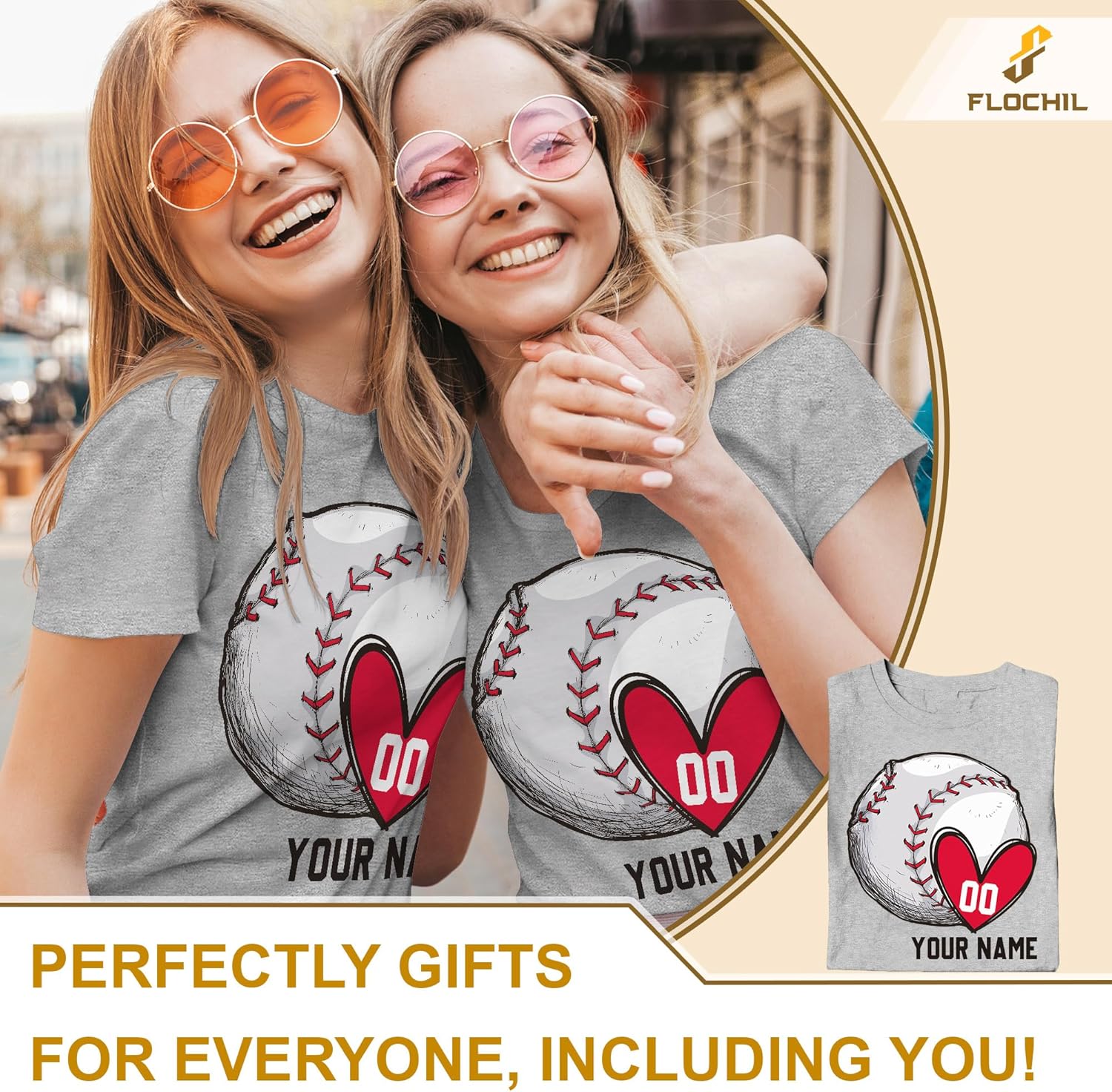 Custom Baseball Shirt, Baseball Tshirts Shirts for Women, Baseball Tees for Women, Personalized Name Number t Shirt - Image 2