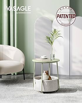 我谷風盆　約32cm×約22.5cm×約3.5cm Amazon.com: VASAGLE LILEA Collection - Side Table with