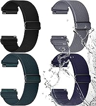 Fullmosa Water-Repellent Nylon Strap 22 mm Compatible with Garmin Venu 3 2/Forerunner 255 265/Vivoactive 4, Sports Watch Straps for Samsung Galaxy Watch 3 45 mm/Gear S3 Frontier Women Men