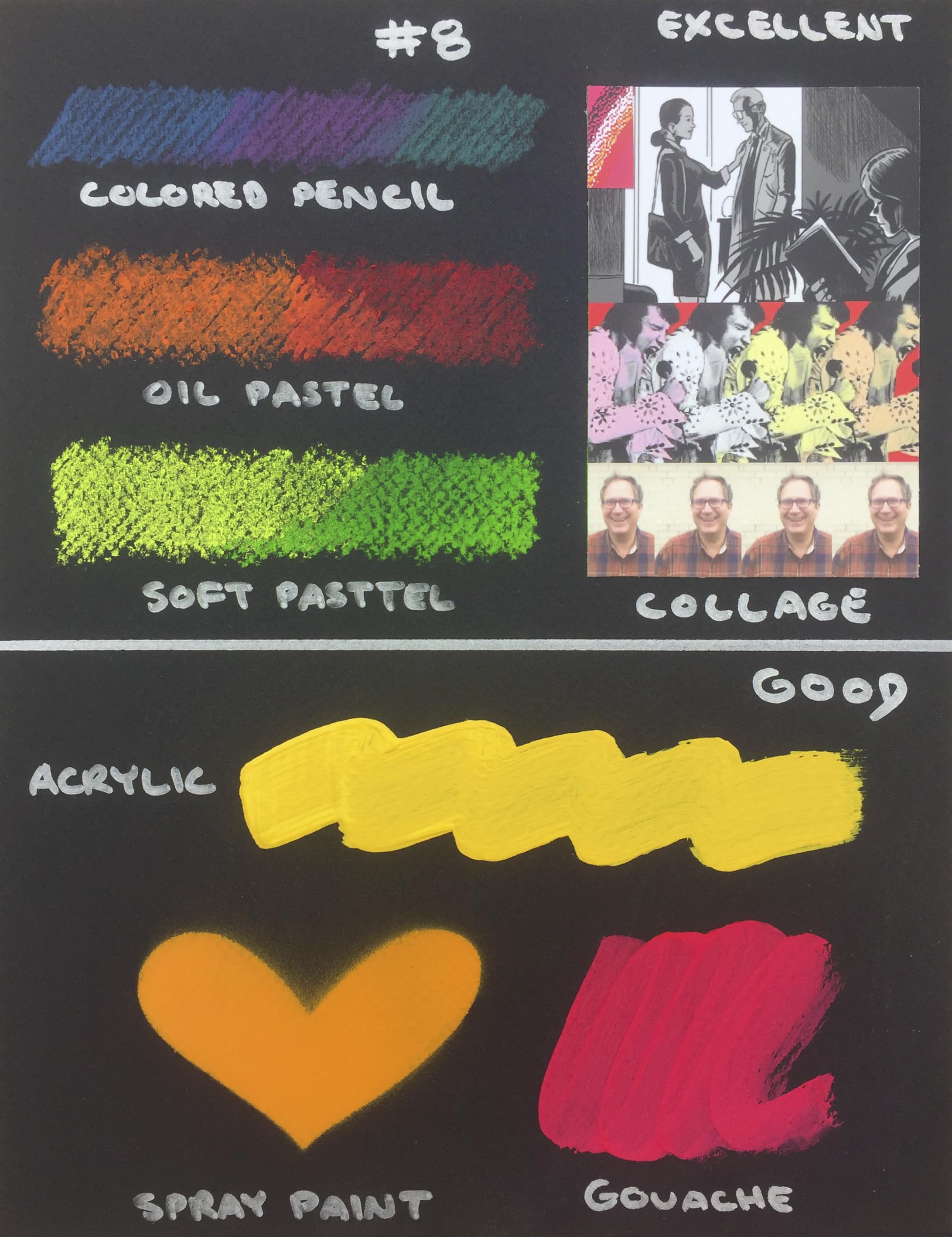 Crescent 8 Melton Mounting Board, 32 x 40 Inches, Ultra Black, Pack of 10