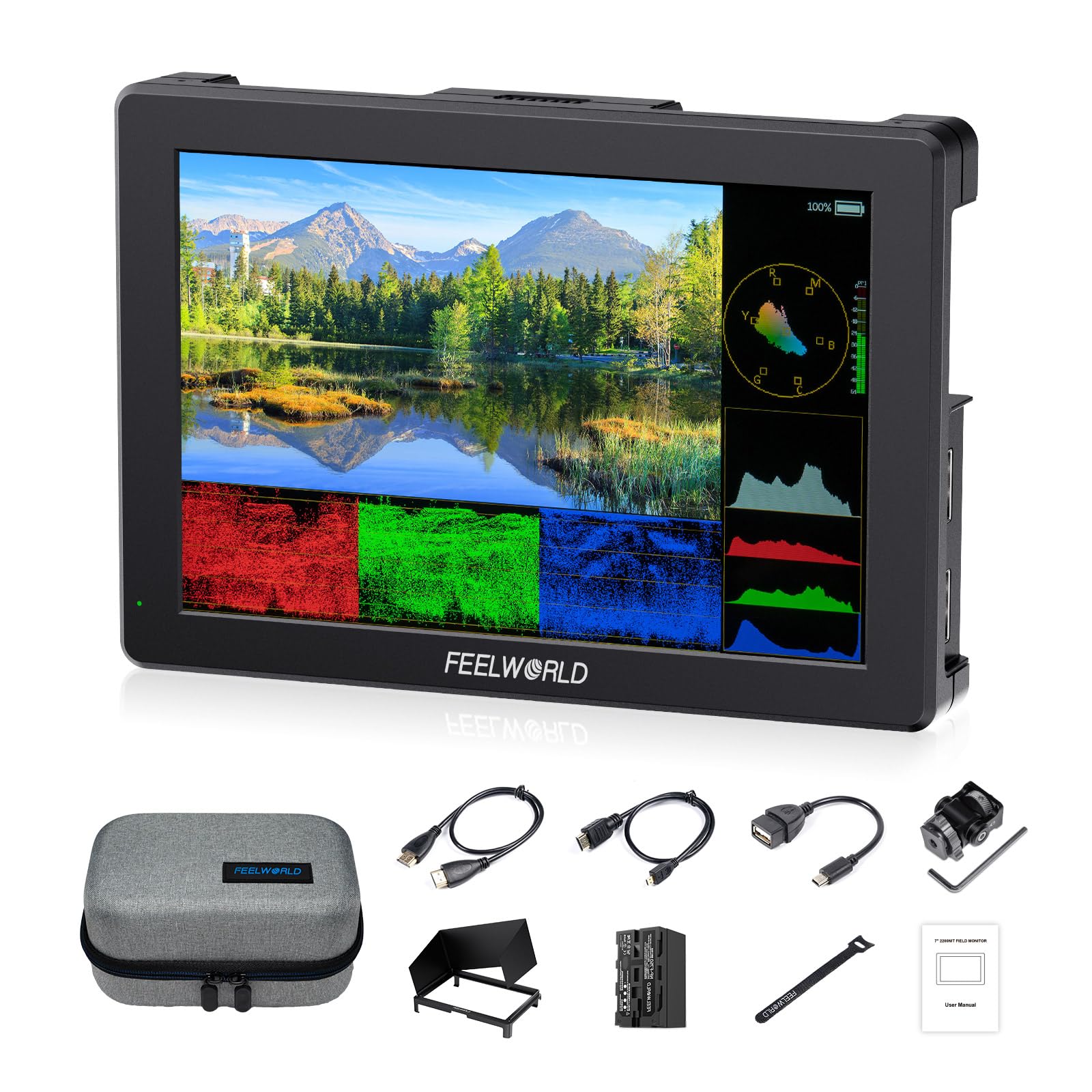 Amazon.co.jp: FEELWORLD T7 PRO 7インチ2000ニット超高輝屋外撮影用