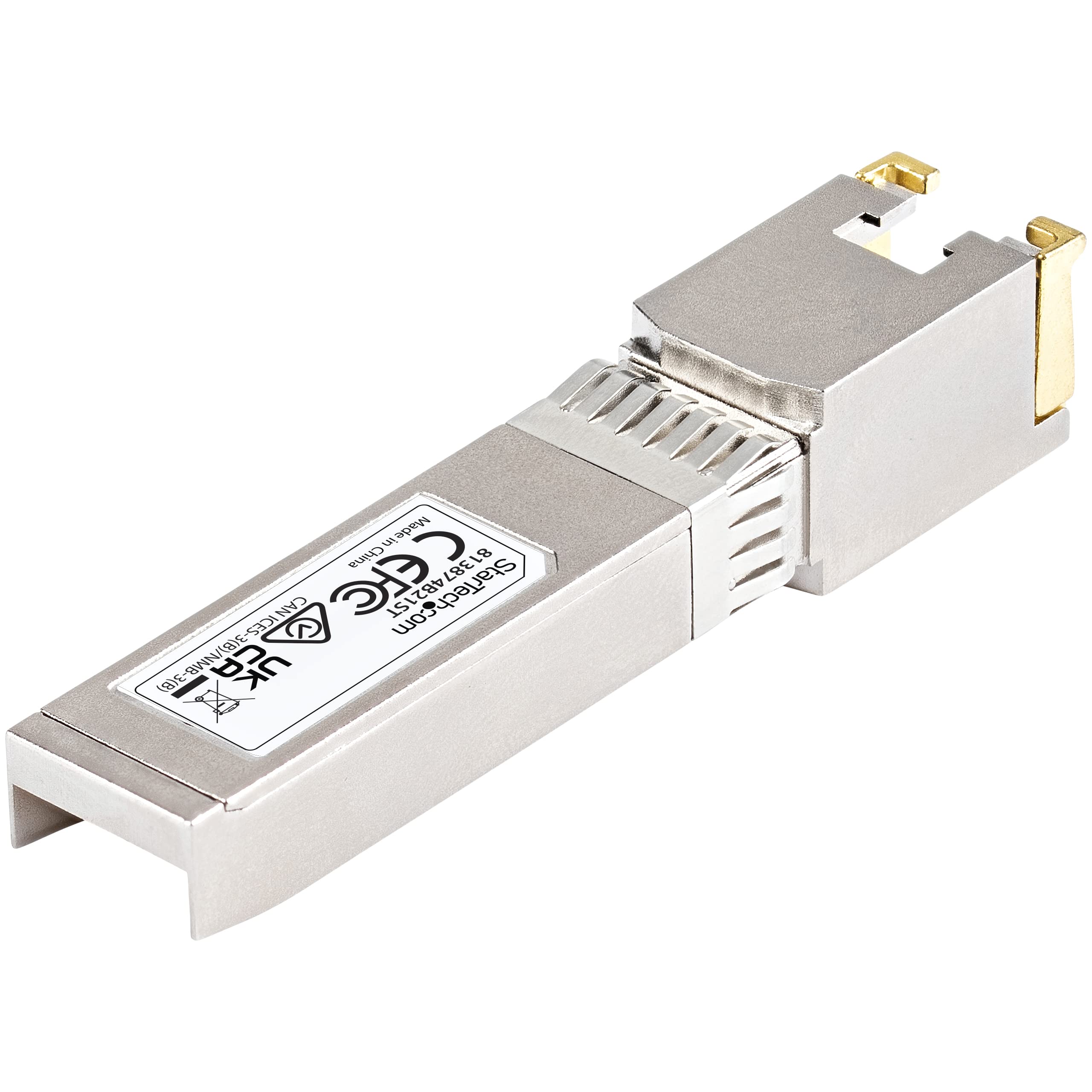 StarTech.com HP 813874-B21 kompatibles SFP+ Transceiver Modul - 10GBase-T - MSA konform - RJ45 SFP+ Modul - 10GBase-T - 30m mit CAT6a | 10Gbps, Transceiver Modul, Netzwerk