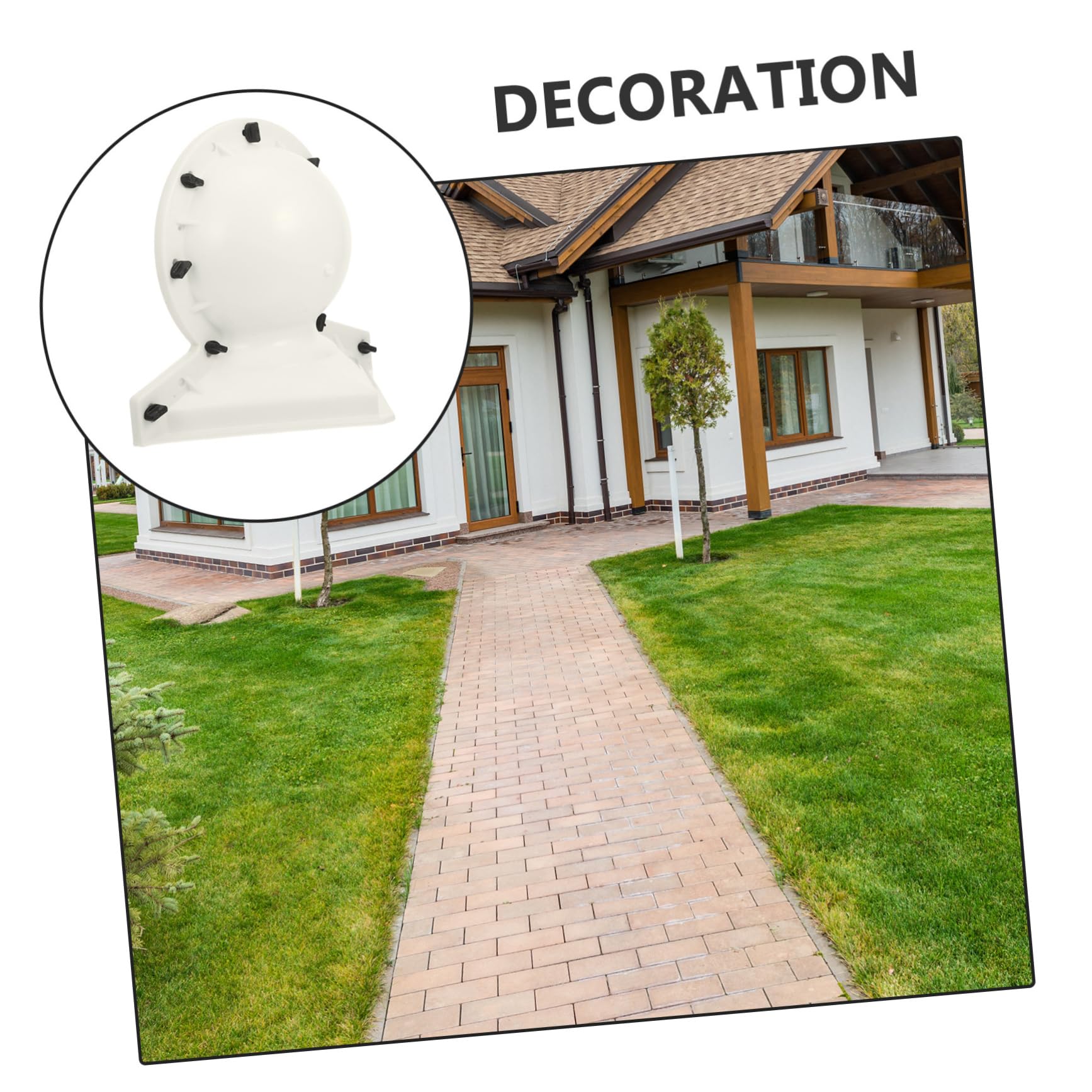 Toddmomy Kugelförmige Bauvorlage für Römische Säulen mit Blumenmuster aus Pp Benutzerfreundlich und Vielseitig für Garten und Innendekoration mit Feng Shui Effekt Zufällige Farbe