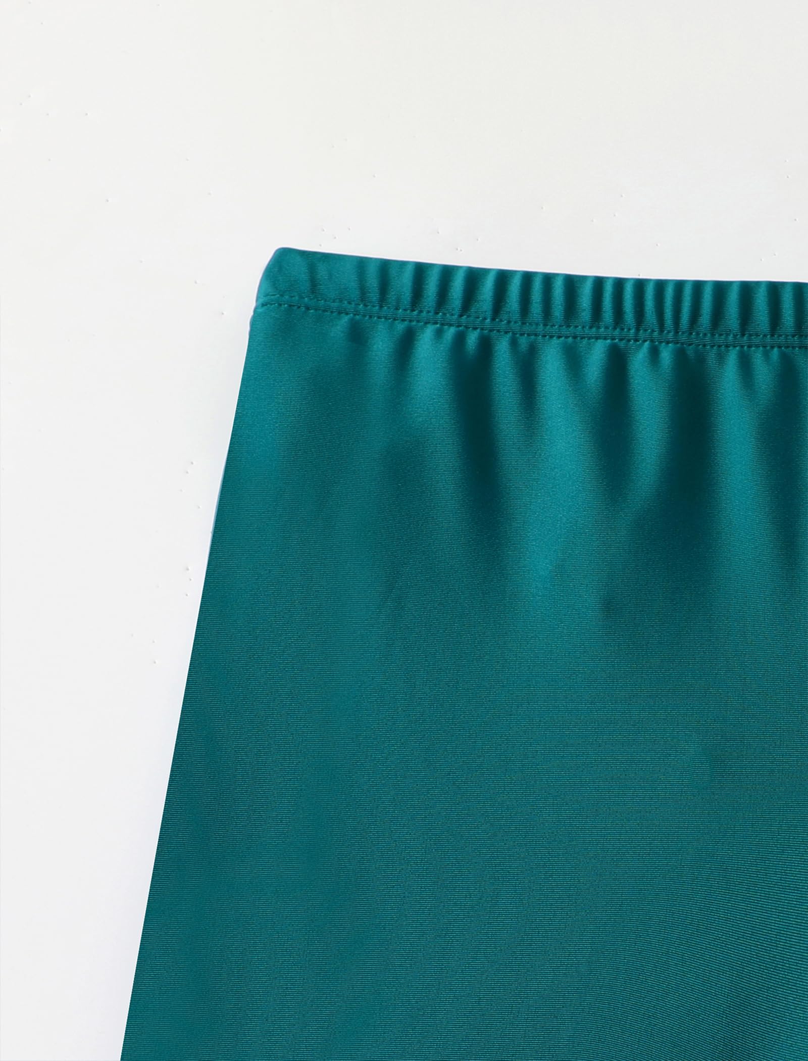 OBEEII Maillot de bain musulman pour filles Burkini à manches longues avec pantalon de bain 2 pièces Tankini rashguard modeste