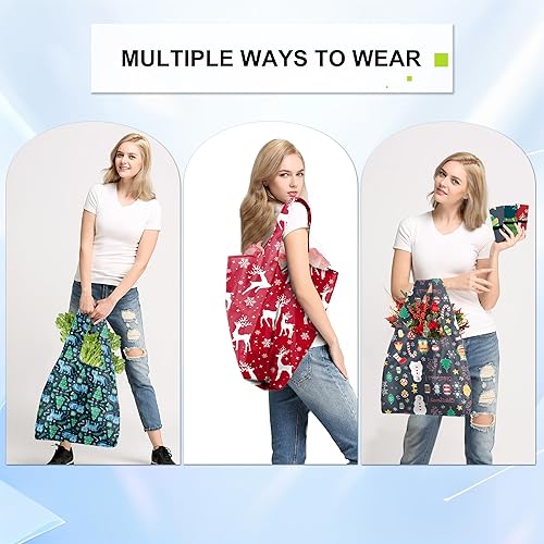 Vista 57 de BeeGreen Bolsa grande de flores – Paquete de 12 bolsas de comestibles reutilizables resistentes y bolsas de compras plegables para comestibles