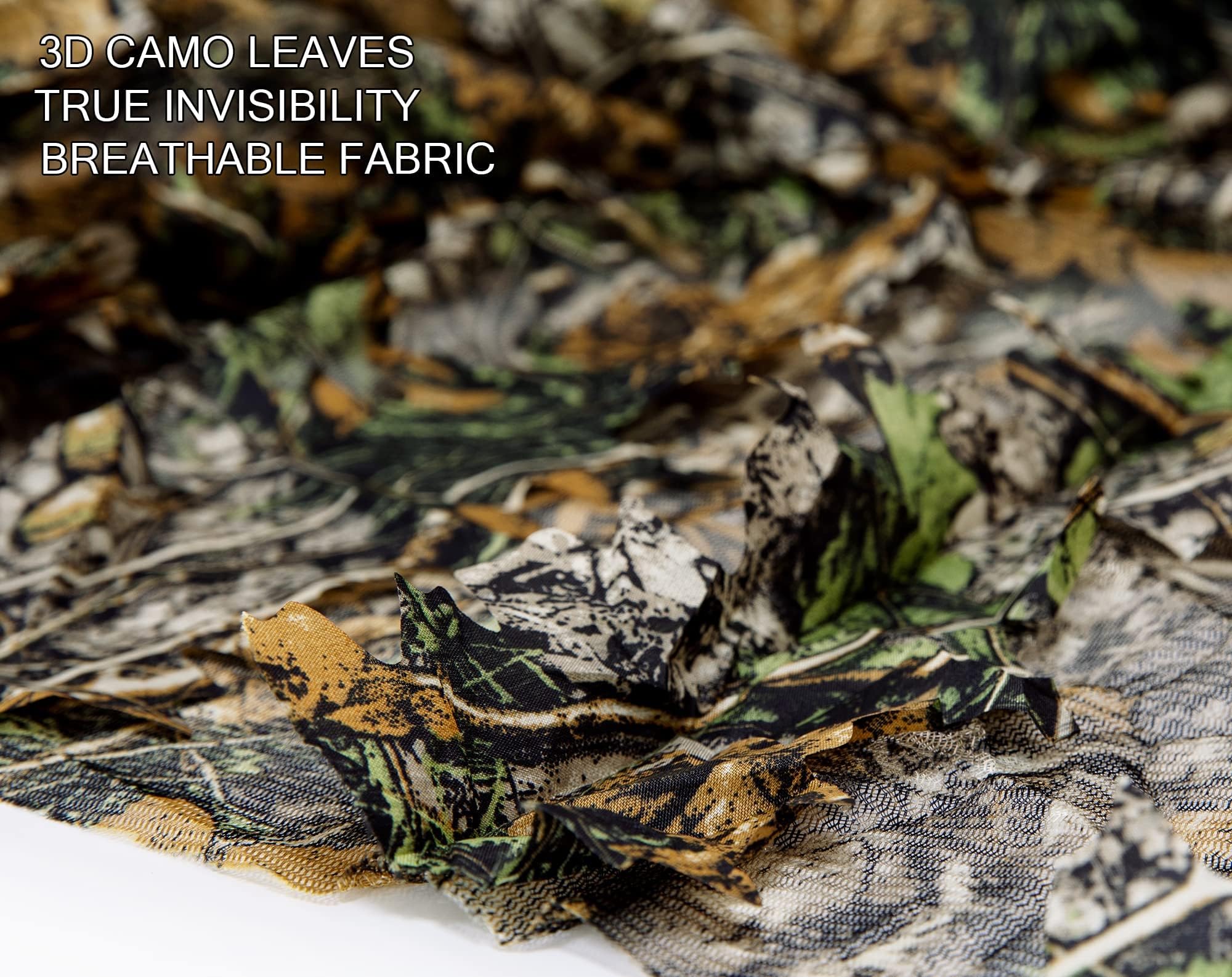 TFixol Poncho Ghillie con Camuffamento a Foe 3D Mantello in Poliestere Asciugatura Rapida per CS Fotografia della Fauna Selvatica e Osservazione de Uccelli