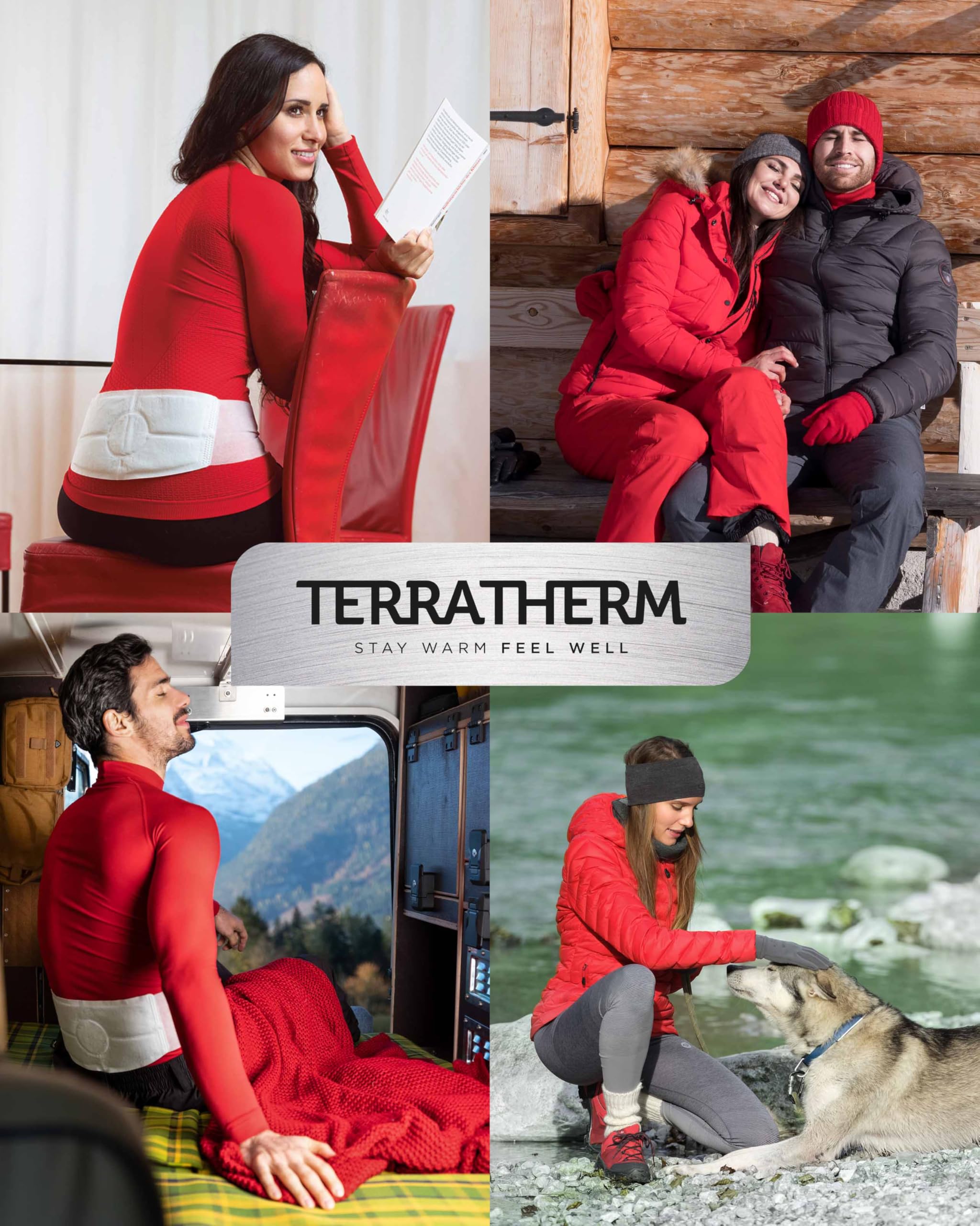 TerraTherm Wärmegürtel - 12h wohlige Tiefenwärme - Größe S-XL, 3 oder 8 Stück - luftaktiviert, rein natürlich - ideal für Rücken und Unterleib - Rückenwärmer und Nierenwärmer - 8 Stück