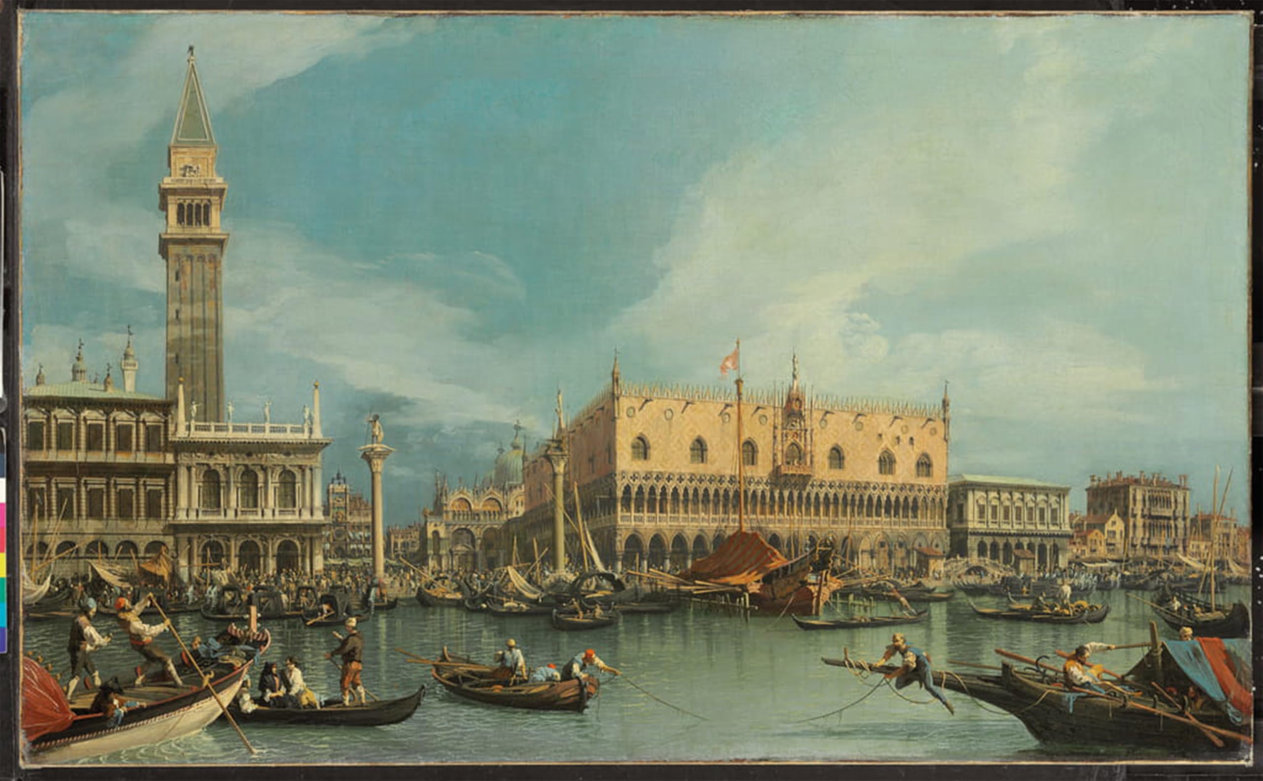 ARTXLXXBN Famous Painting Art Wall Decor Abstract Art Picture the Molo by Canaletto Animal Pictures for Home Decor 60x90cm