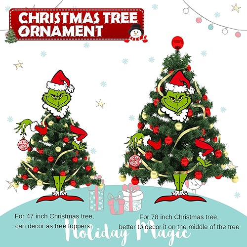 Miniatura 7 de Adornos de árbol de Navidad decoración de árbol de Navidad decoración del hogar suministros de fiesta temática de Navidad para árbol pequeño