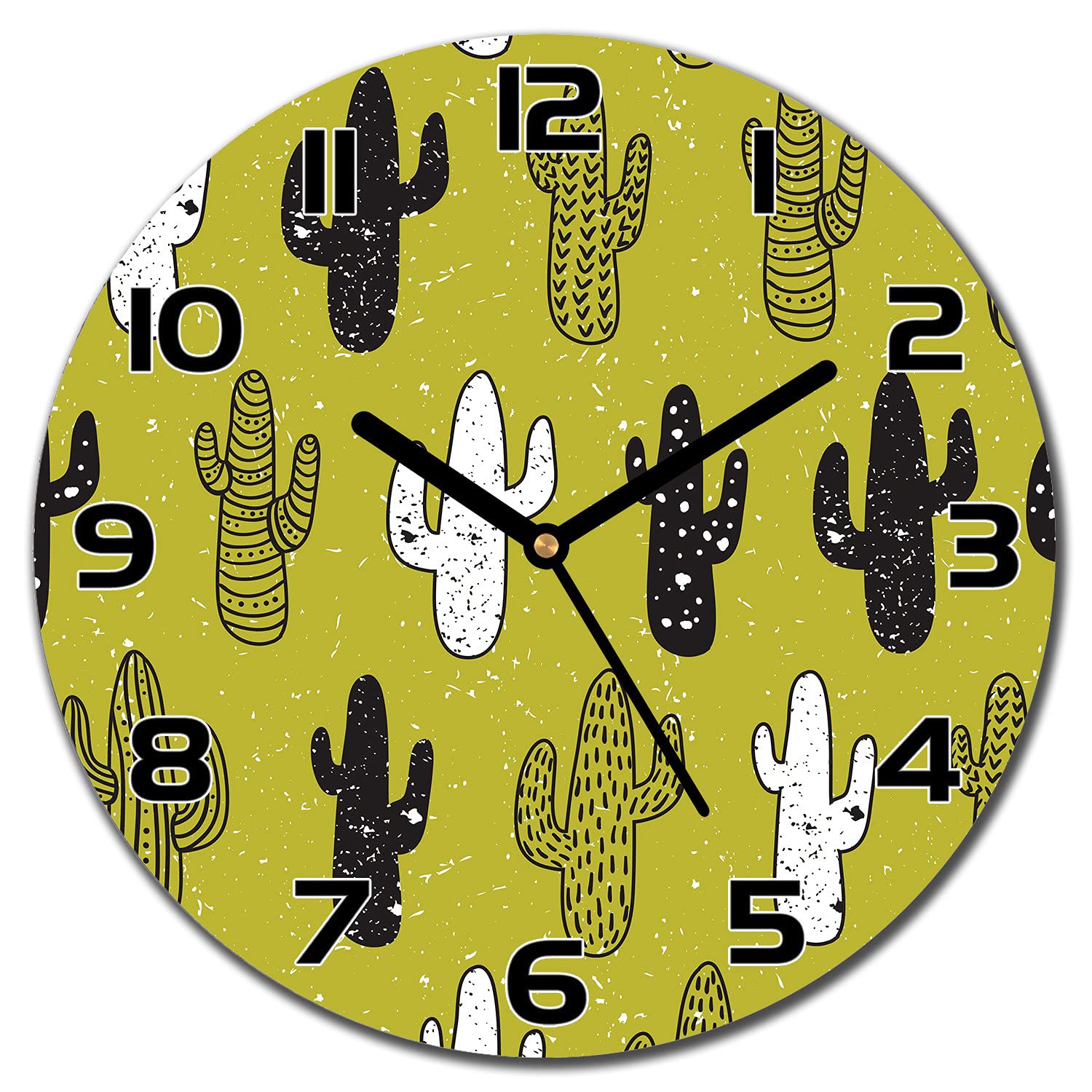 Horloge en verre pour cuisine et salon décoration murale moderne