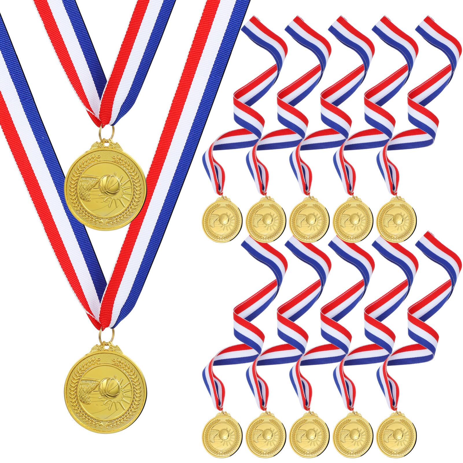 SUPVOX 12 Uds. De Medallas Temáticas De Baloncesto Medallas De Premio Medallas Deportivas Medallas De Medallas De Juego Deportivo Medallas De Metal Dorado para Premios