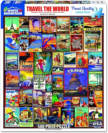 White Mountain Puzzles Travel The World - 500...