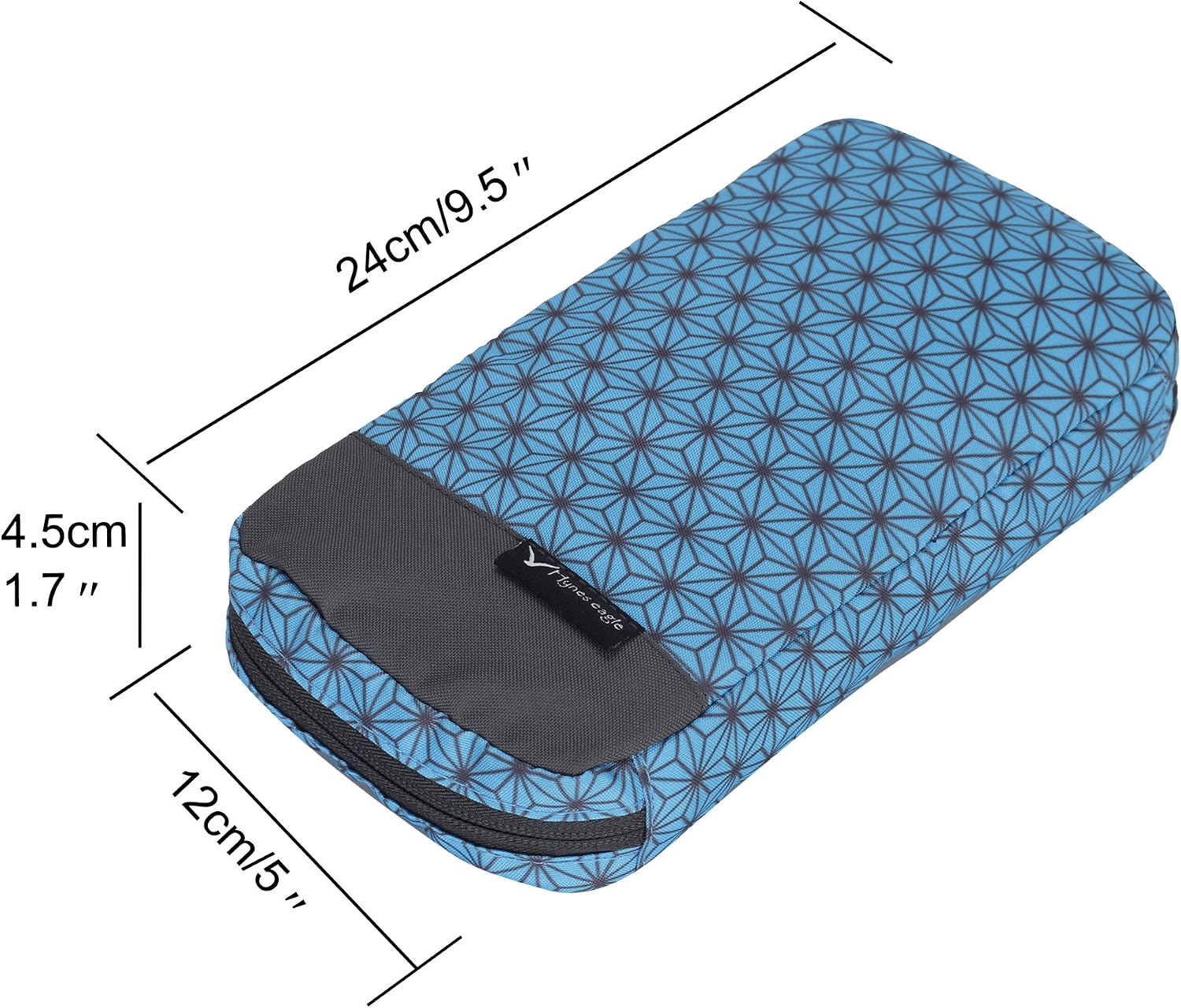 Hynes Eagle Cord Organizer Small Electronics Case Gadget Pouch Phone Accessories Storage Bag Turquoise