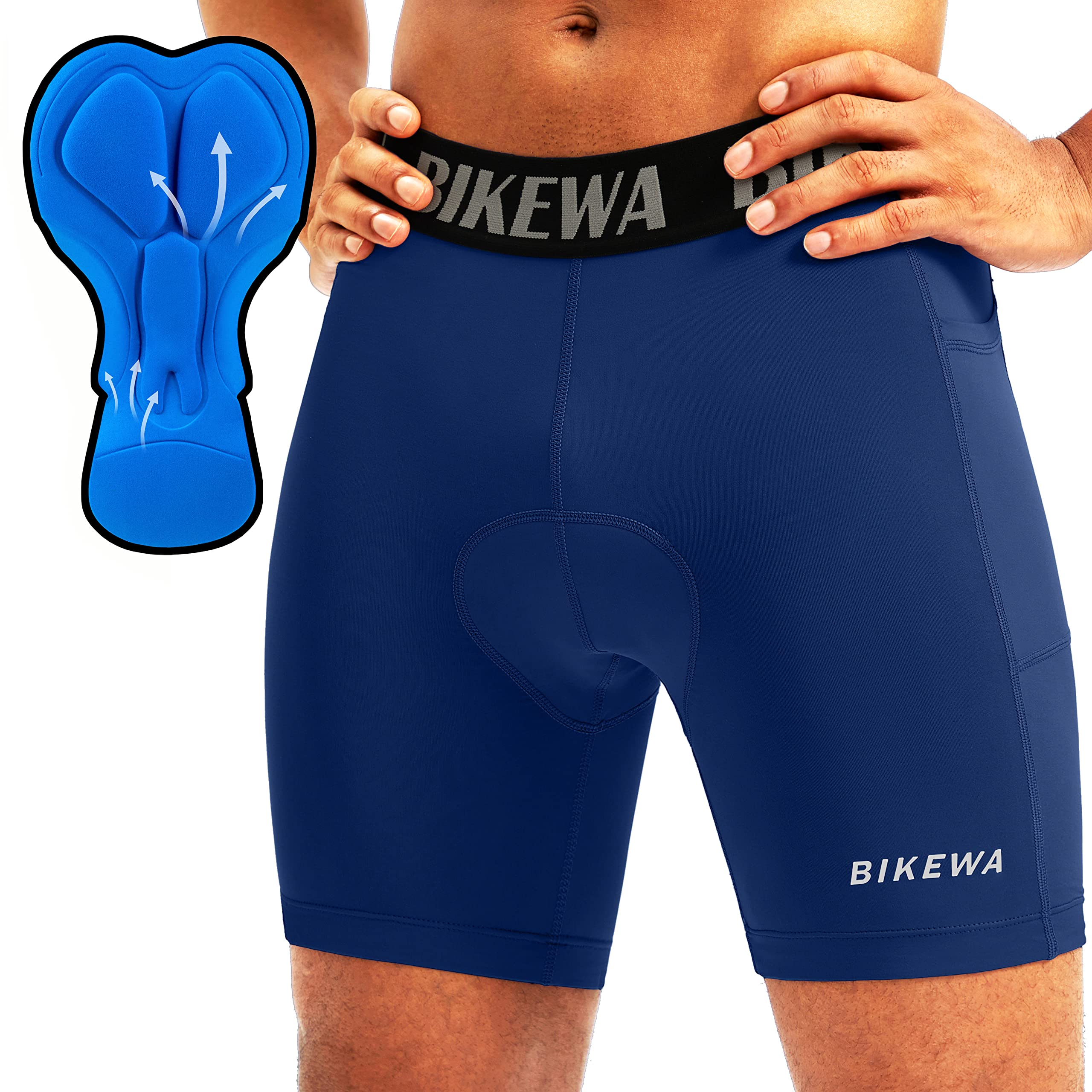 Bikewa Men’s 4D Padded Bike Shorts