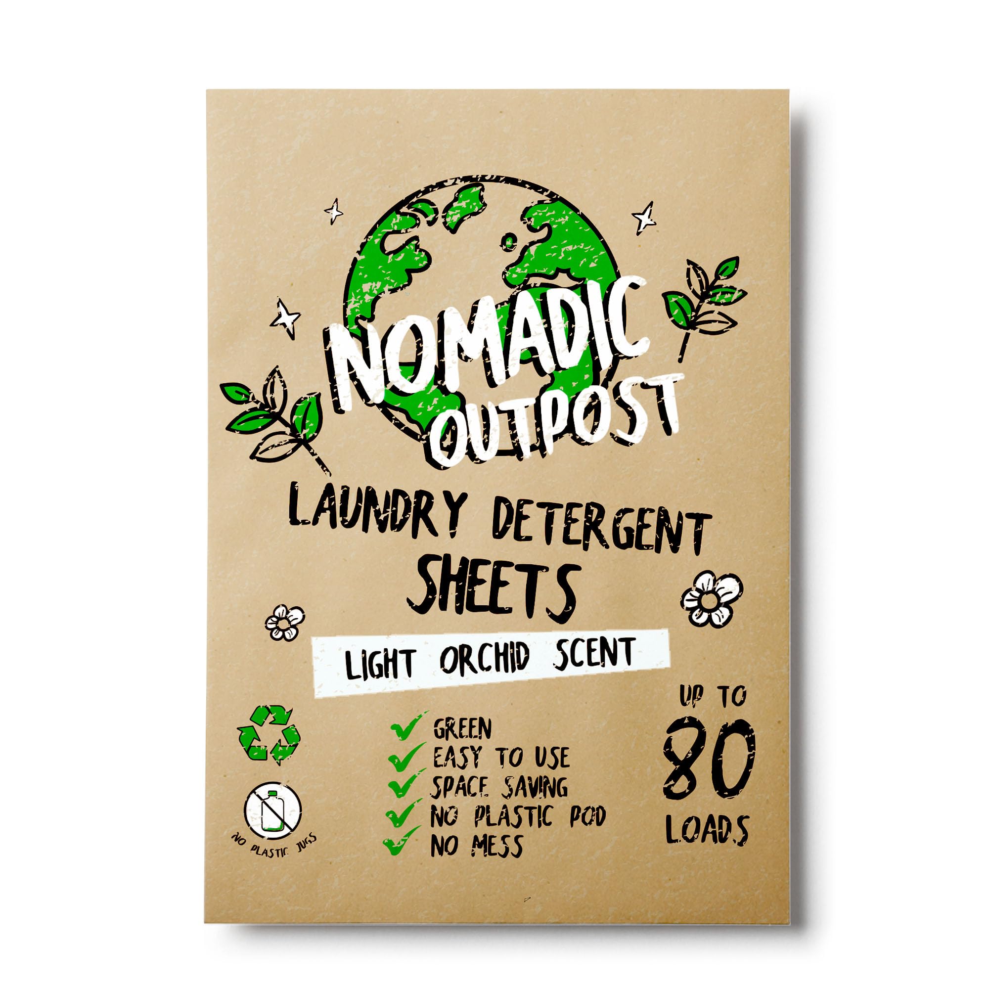Eco-Friendly Laundry Detergent Sheets - Efficient Clean and Fresh Scented Washer-Friendly Soap Sheet - No Mess Space-Saving Laundry