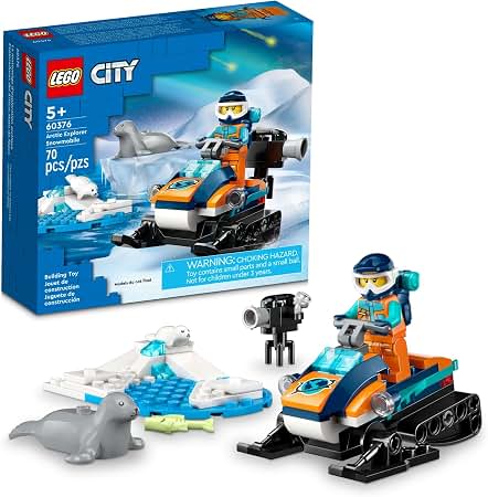 なー♪12セット Amazon.com: LEGO City Arctic Explorer Snowmobile 60376 Building