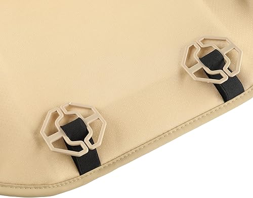 Miniatura 8 de JOJOBAY Paquete de 2 fundas de cuero para asiento de automóvil, fundas de asiento inferior para automóviles, protector de asiento delantero, apto