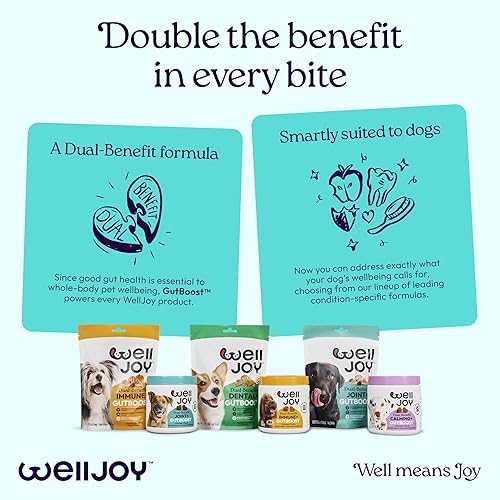 Miniatura 9 de WellJoy Suplemento para perros Joint+ GutBoost  Suplemento de salud para perros  Apoya articulaciones flexibles saludables  Formulación GutBoost de