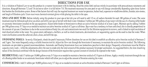Miniatura 4 de SpaChoice Pestañas de bromación premium de 3.5 libras desinfectante para spas, tabletas de bromo para bañera de hidromasaje de spa, fabricado en