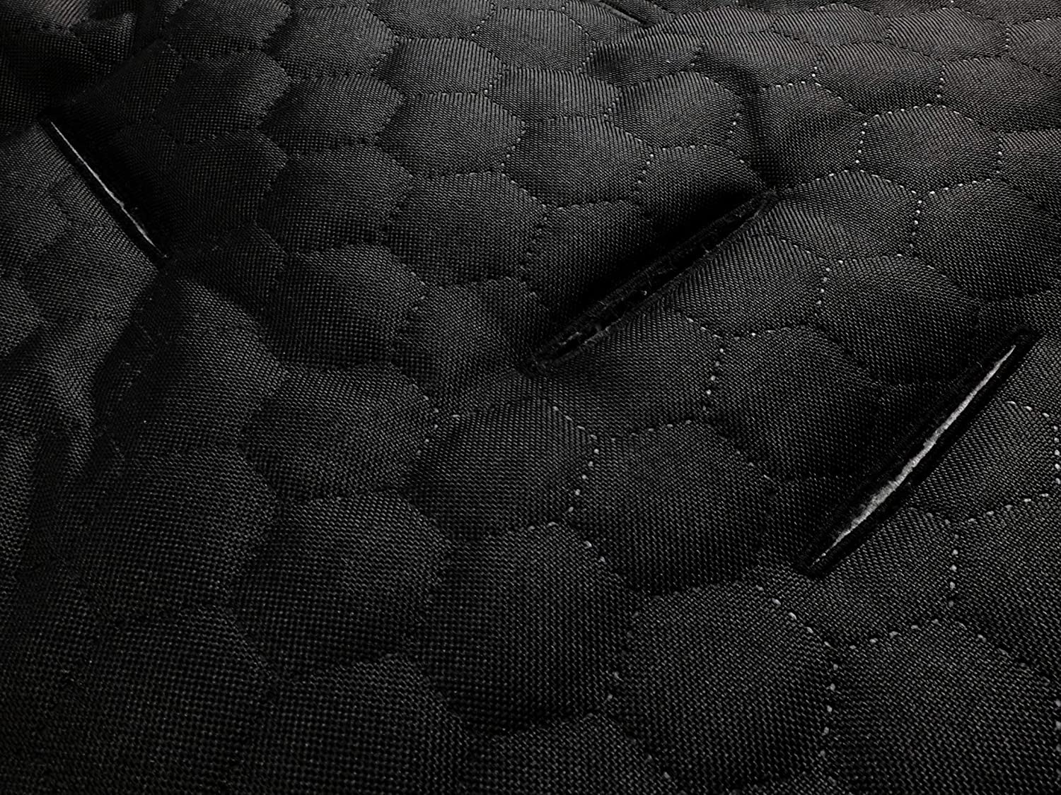 Winter Herbst Fußsack für Kinderwagen Babyschale Schlittensack Baby Fußsack Kuschelsack Winterfußsack 48 x 90 cm (Schwarz-Braun)
