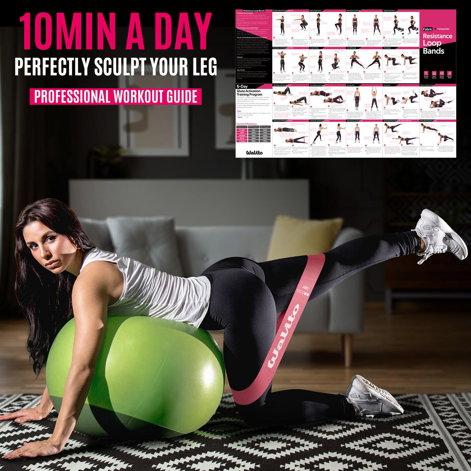 Bandas de resistencia de tela para entrenar, bandas de ejercicio para mujeres y hombres, bandas de glúteos para piernas, bandas de muslo para entrenamiento, bandas de fitness para yoga, pilates,
