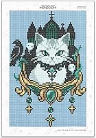 FOREVERYOUNG Soulbound Cat Mini Diamond Painting Kit for Adults - Gothic 5D Diamond Art, Round Drills, Beginner-Friendly 7.6x11.3 Inch