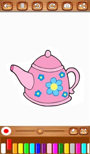 Coloring Book Kitchen For Girls