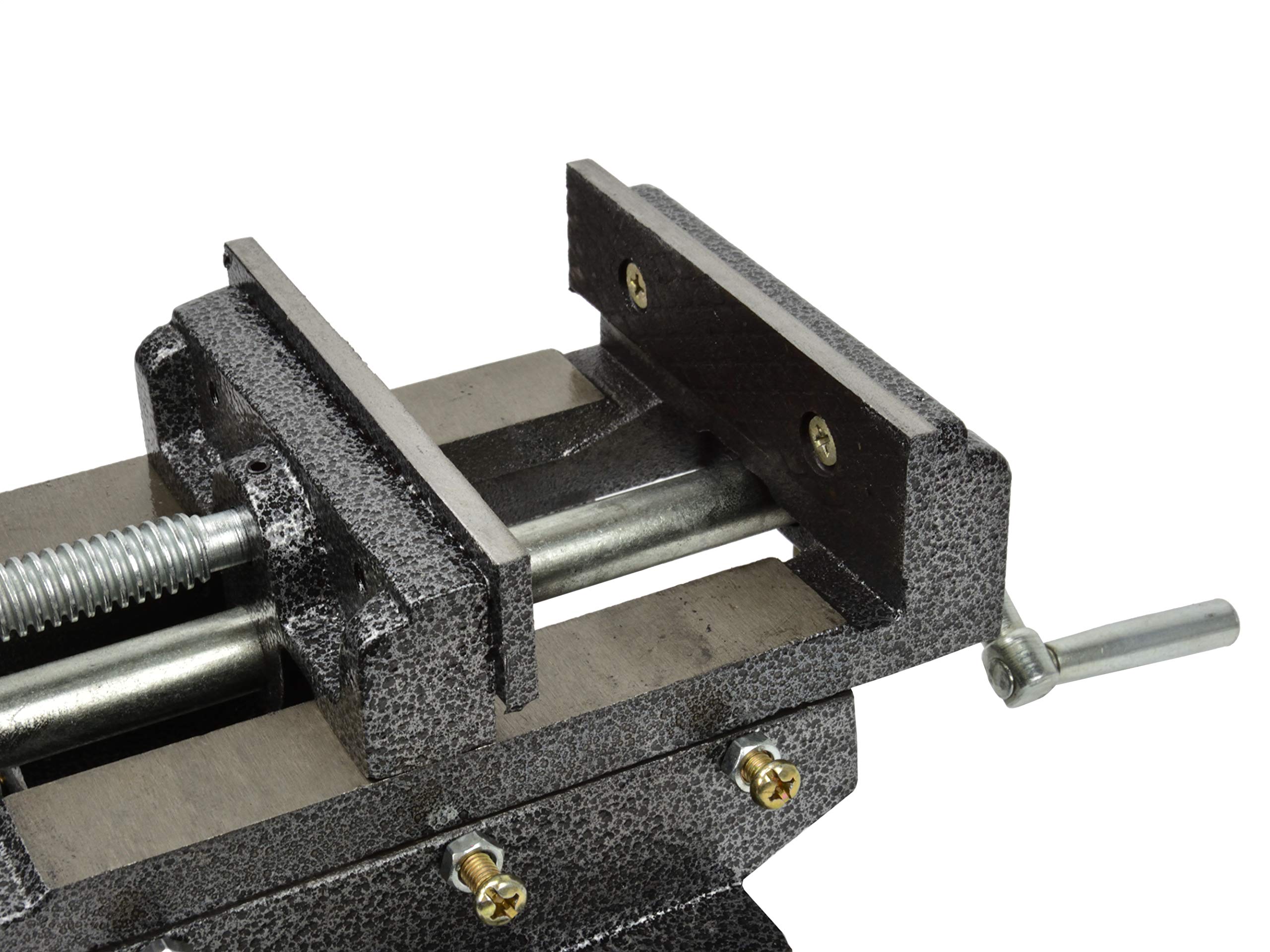 BSD Morsa per Trapano in Ghisa - Morsa per Trapano a Colonna, Morsa a Croce a 2 Assi 125mm (5”) - 12kg