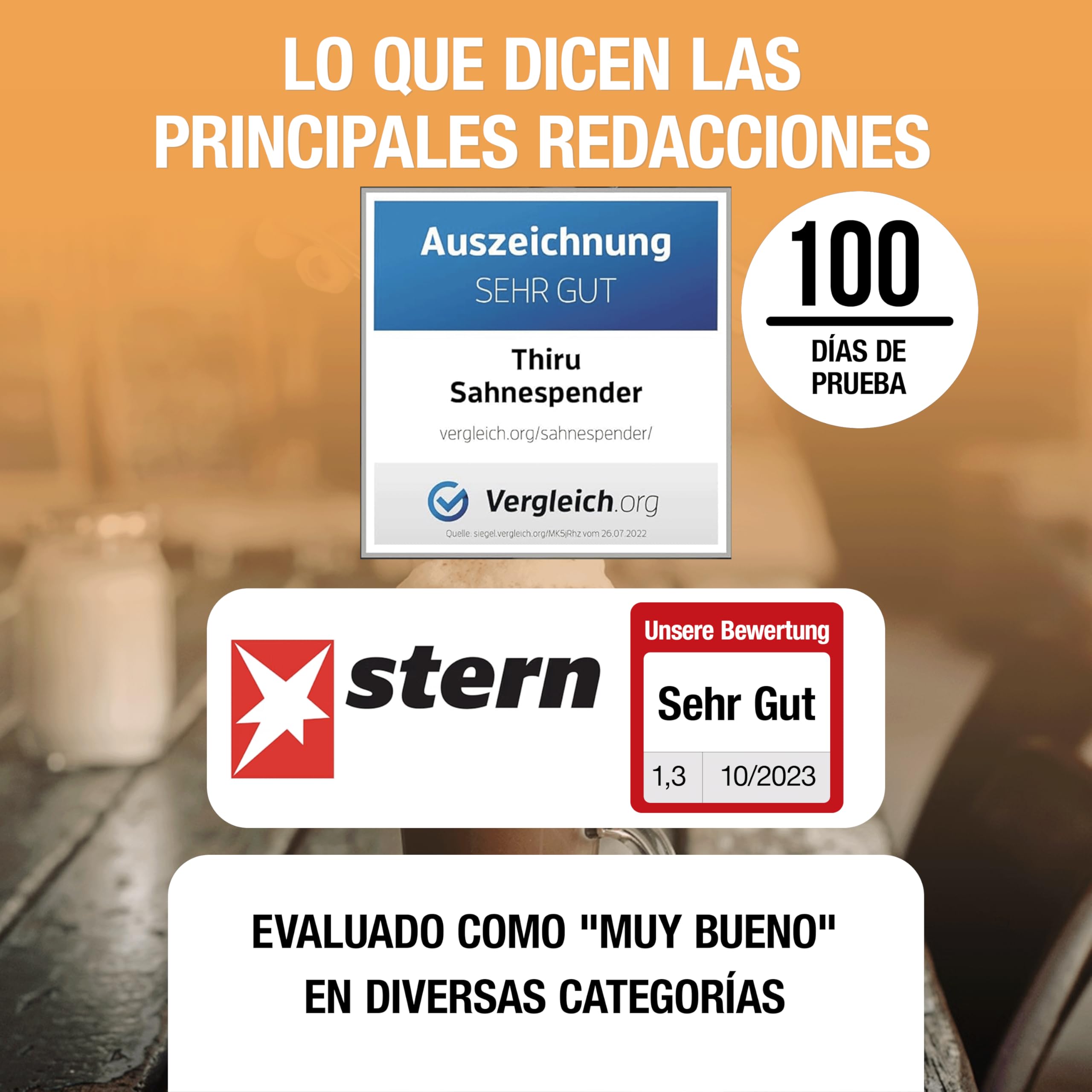 Thiru Sifón de cocina profesional - Dispensador de crema batida con boquillas de acero inoxidable - Sifón cocina con muchos extras (rojo)