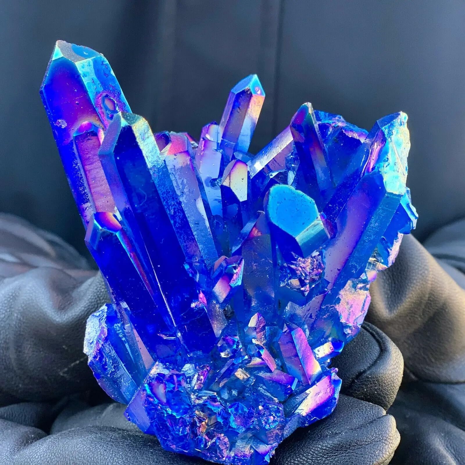 Amazon.co.jp: 美しい クリスタルクラスター標本ブルーエンジェル