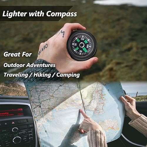 Miniatura 9 de Encendedor impermeable de plasma para exteriores, encendedor eléctrico de doble arco, recargable por USB, sin llama, a prueba de viento,