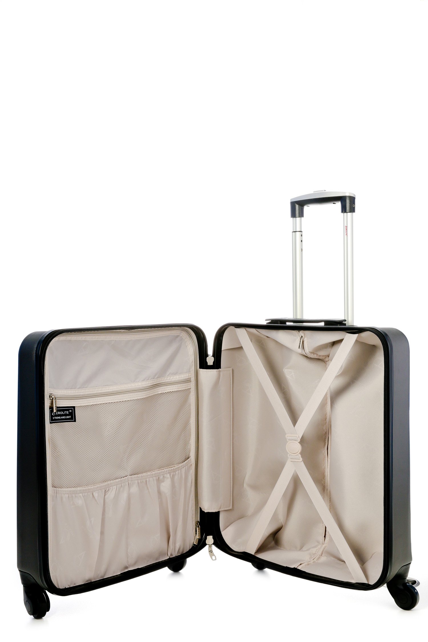 56x45x25 British Airways Jet2 easyJet Plus Flexi MAX ALLOWANCE 46L Hard Shell 4 Wheel Carry On