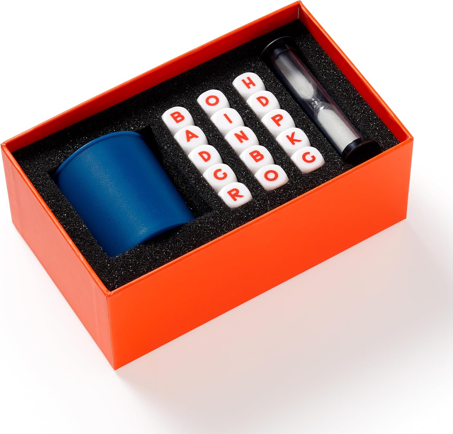 Brass Monkey Fighting Words – Fast Paced Word Making Dice Game Includes Sand Timer 15 Six-Sided Dice and Dice Cup, 2+ Players - Image 5