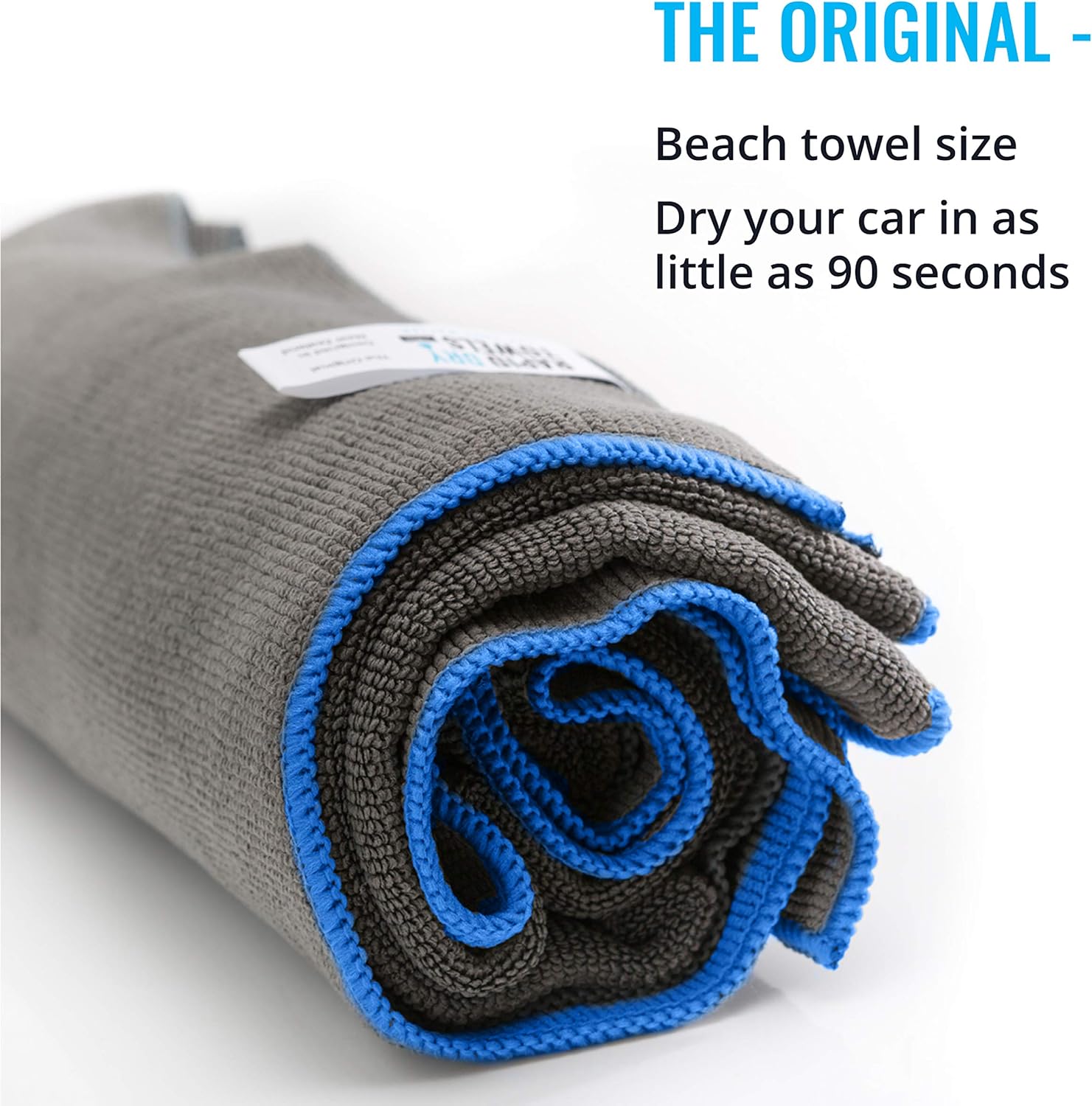 Rapid Dry Towels Original 2.0 Microfiber Car Drying Towel | 150 x 75cm | Extra Large Channel Weave Drying Cloth | Ultra Absorbent, Scratch-Free, Auto Detailing Towel for Cars SUVs Trucks & Boats