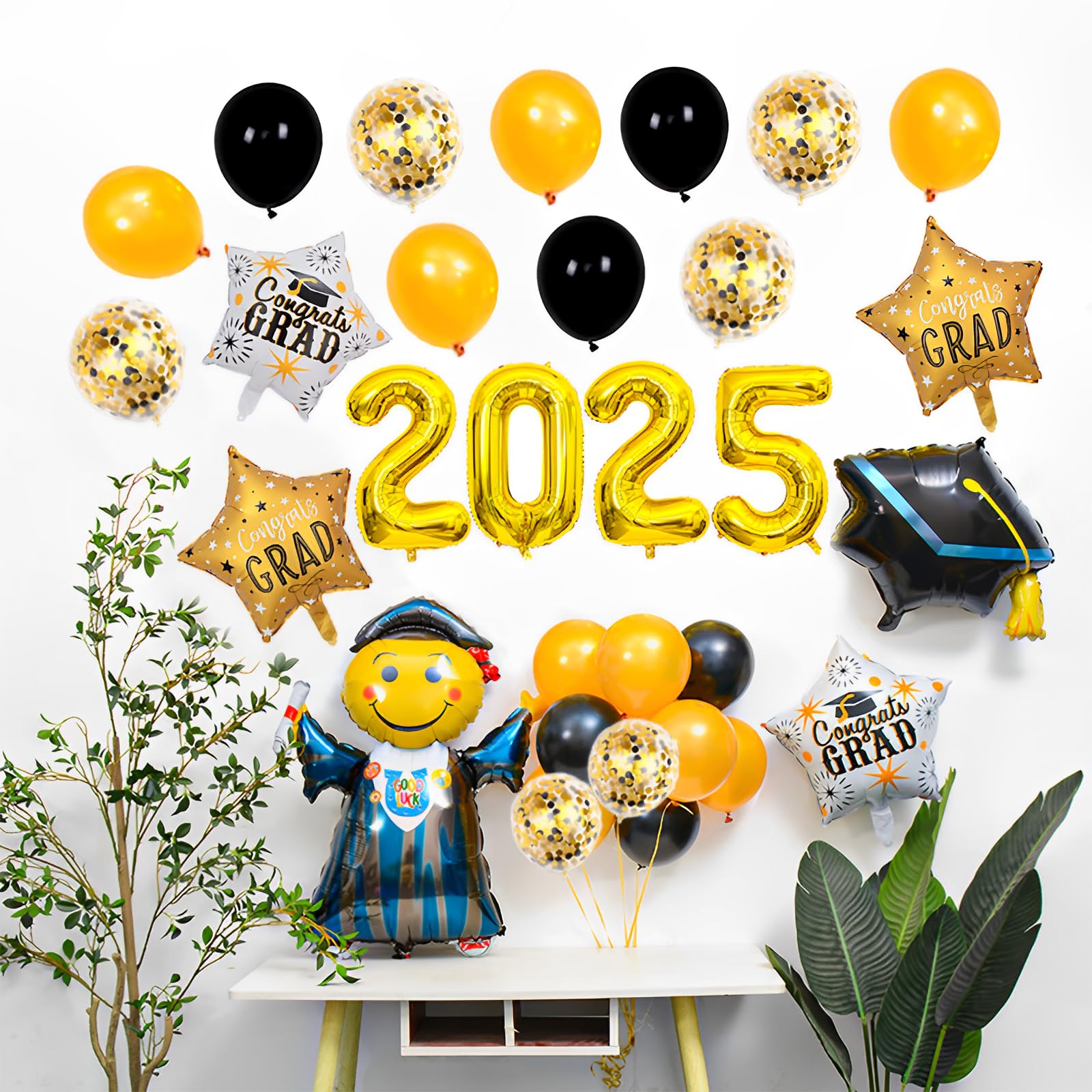 Kit Decorazione Compleanno Con Sfondo 150x100 Cm E 144 Palloncini – Personalizzabile Per Feste - 3