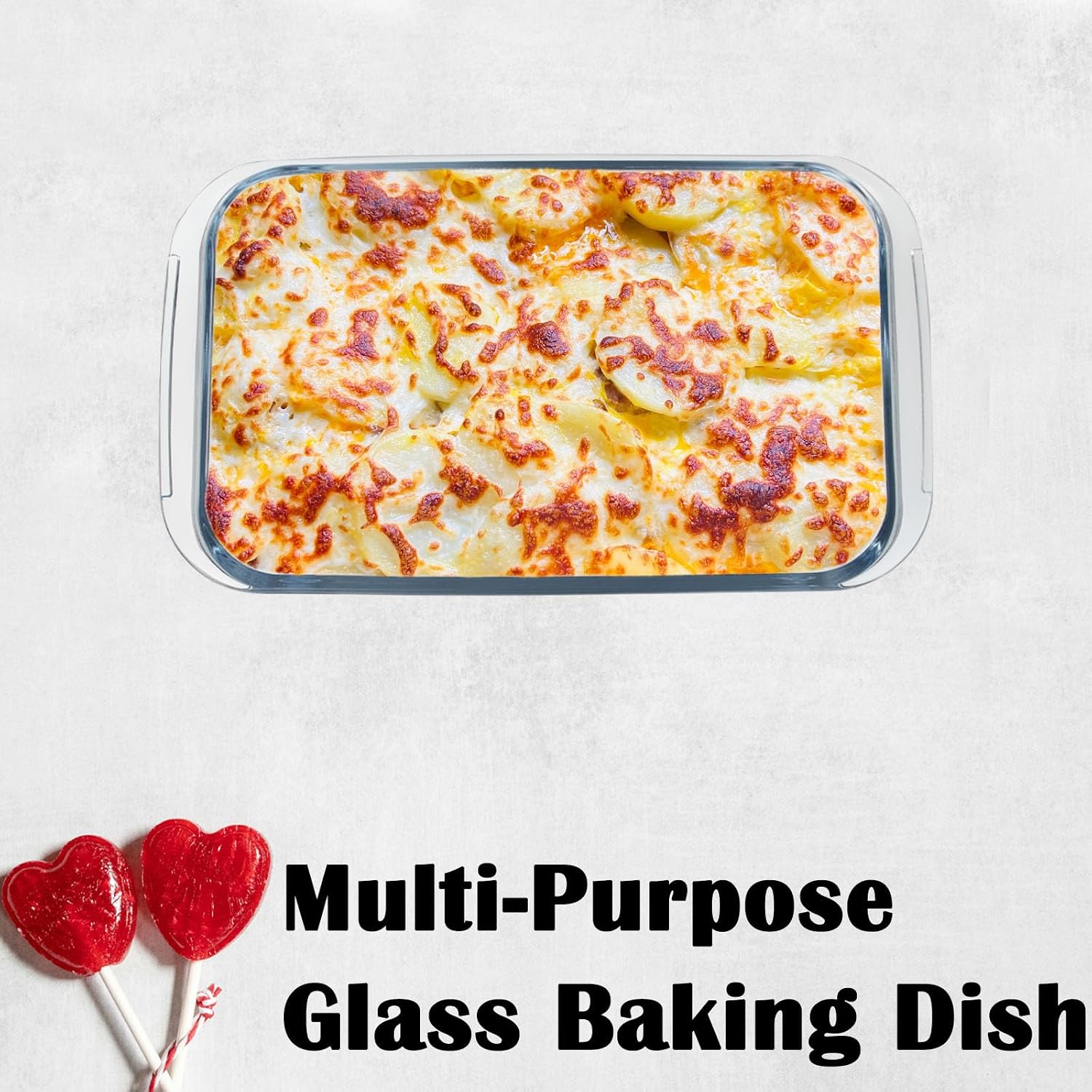 Small Glass Baking Dish for Oven, Mini Casserole Dishes