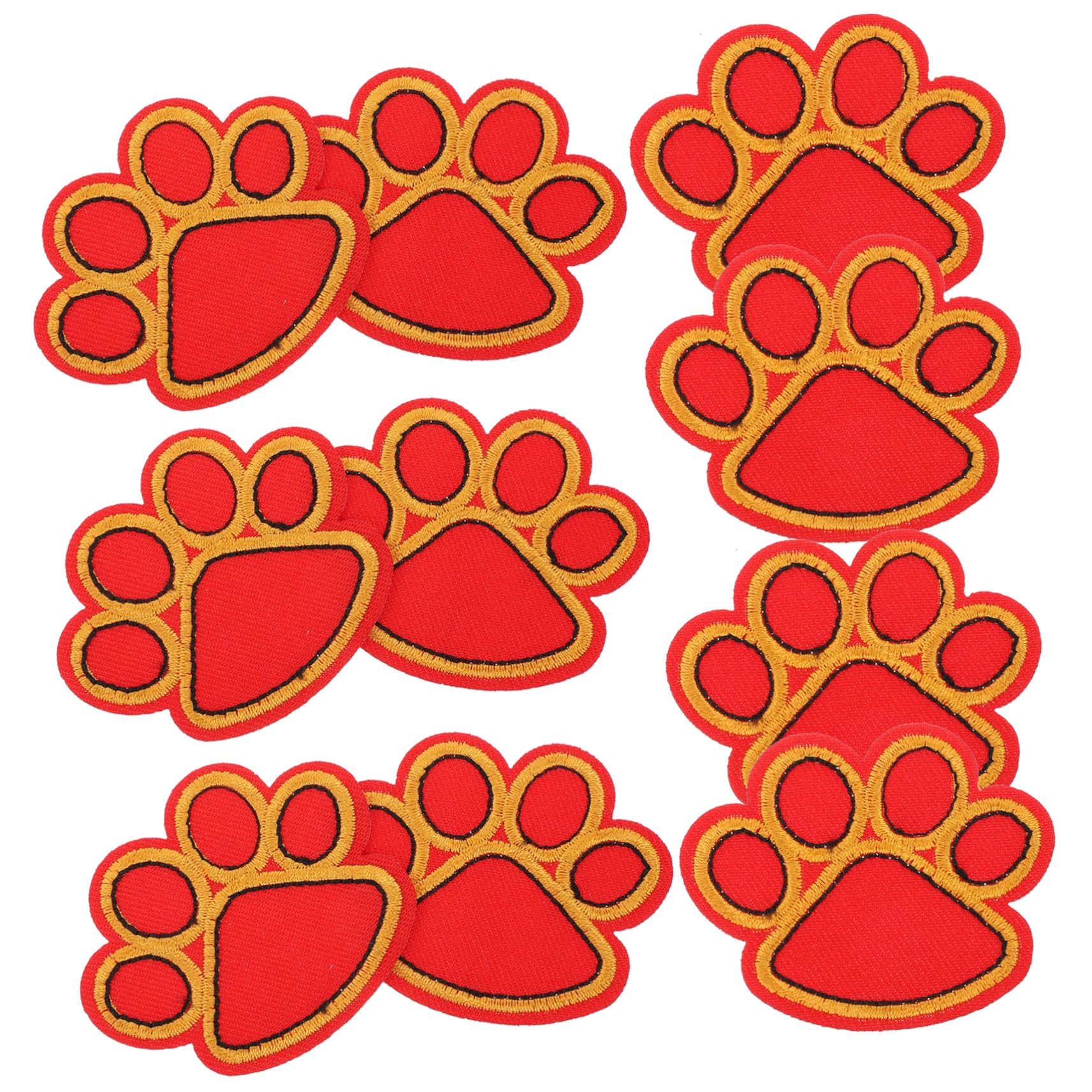 STOBOK 40pezzi Toppe Per Cucire Forma Di Zampa Di Cane Patches Ricamati Per Decorazioni Abbigliamento Artigianato Adatti Per Maglioni Cuscini Shirt