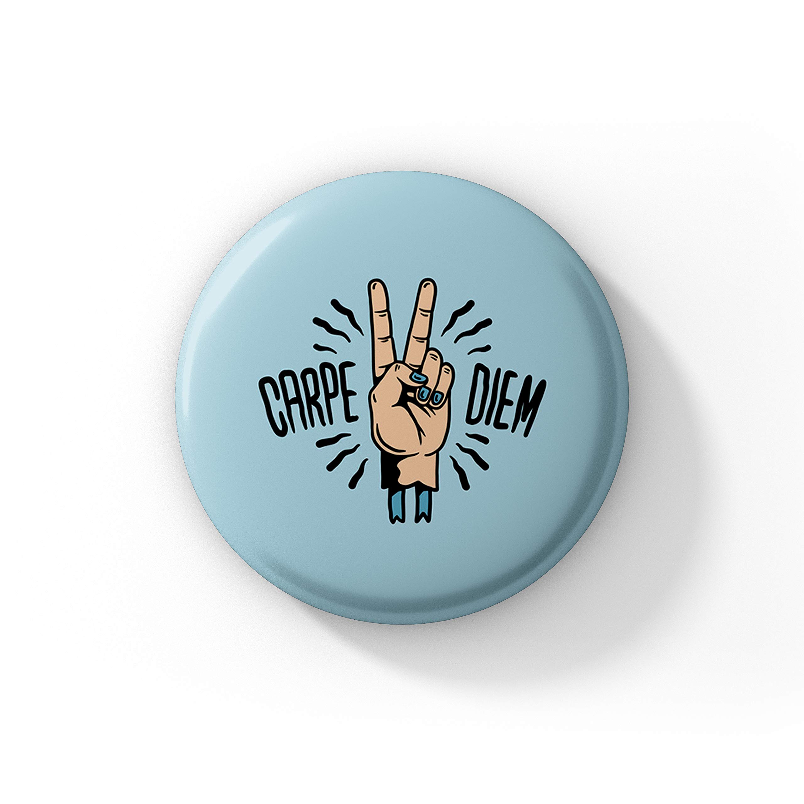 Farnup Carpe Diem Pinback Badge for Bags (Pack of 7, 58 mm) (B07K7BC7N3) Amazon Price History, Amazon Price Tracker