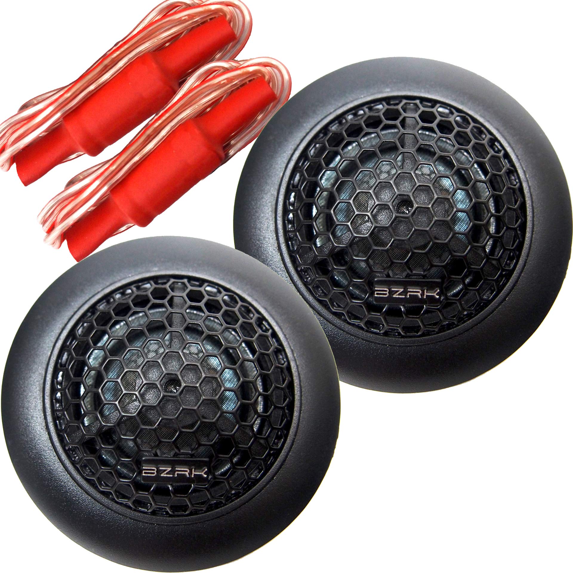 BZRK Audio SQT100 1 inch Silk Dome Tweeters for Car Audio (Pair) 120