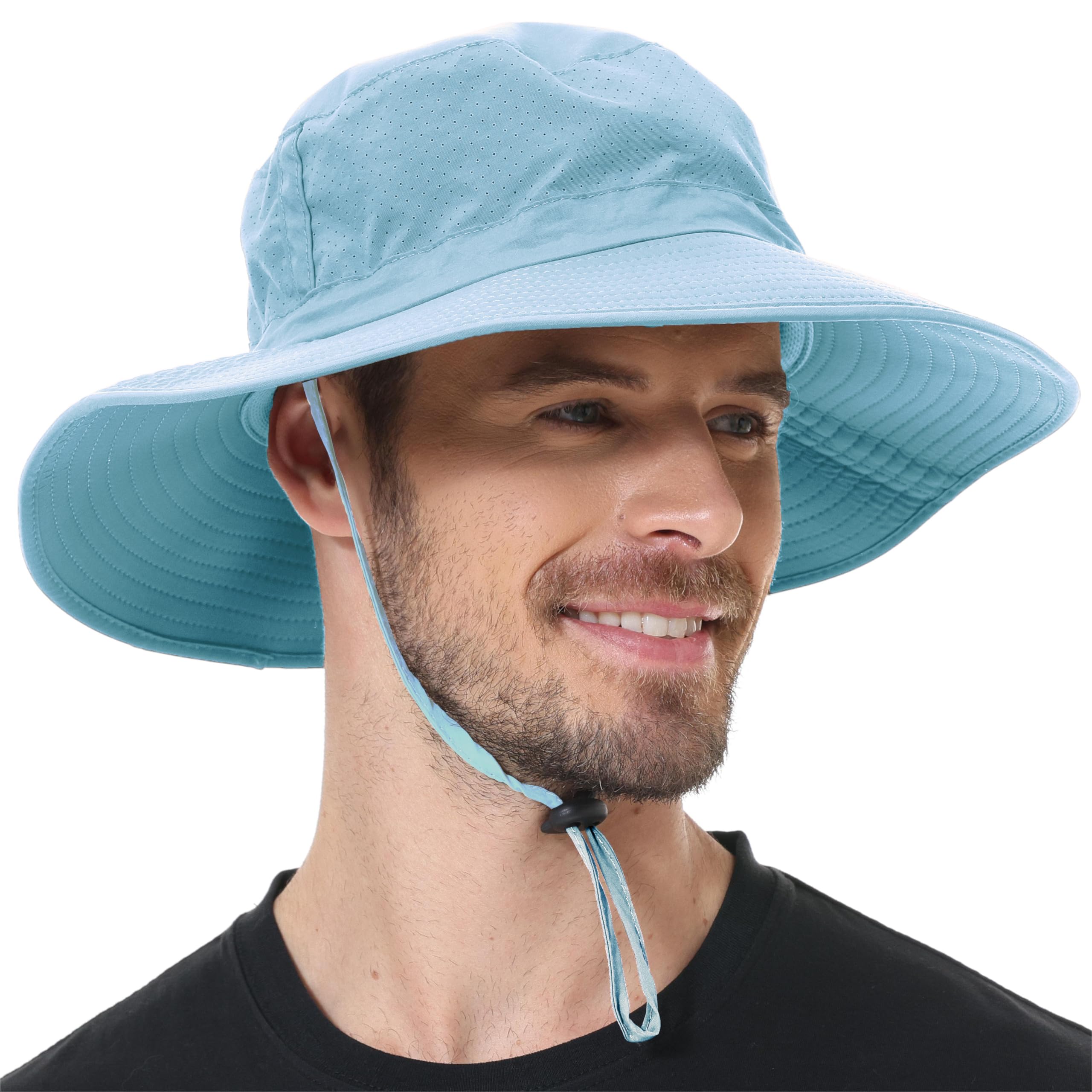 ZOORON Boonie Hat UPF 50+ Cooling Sun Hat for Men and Women，Wide Brim Bucket Hats with UV Protection for Safari Hiking Beach