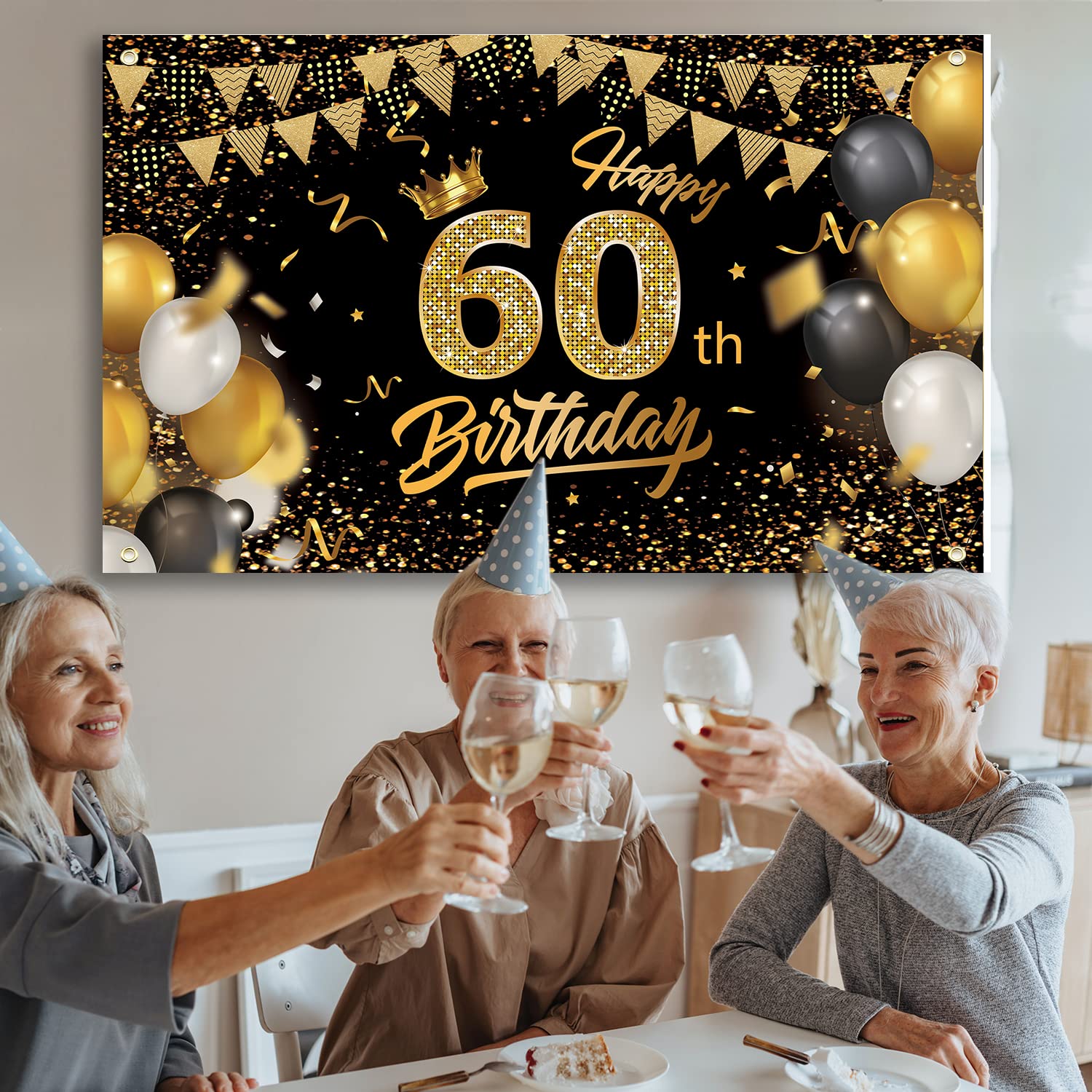 Décoration Anniversaire 30 Ans Pour Hommes Et Femmes Or Noir