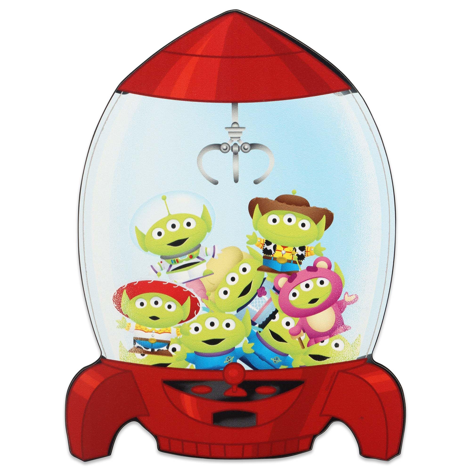 Décoration murale Toy Story en bois : fusée spatiale pour chambre enfant