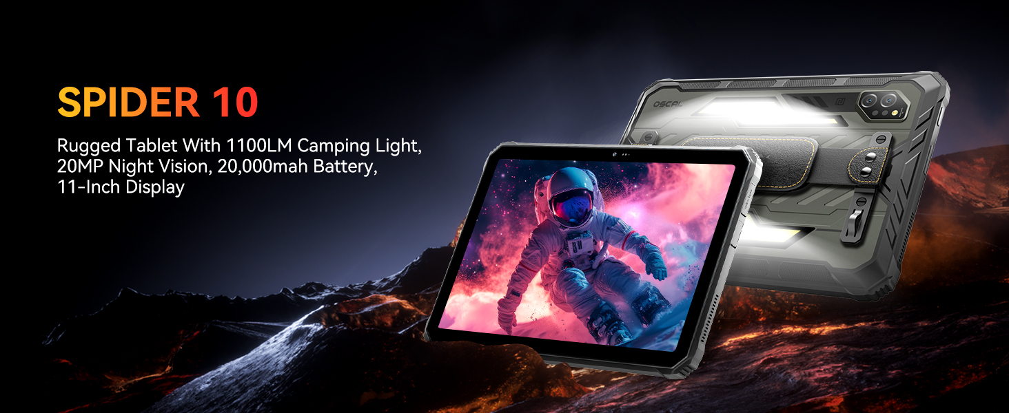 Amazon.com : OSCAL Spider 10 Rugged Tablet, 20000mAh(45W) Tablet
