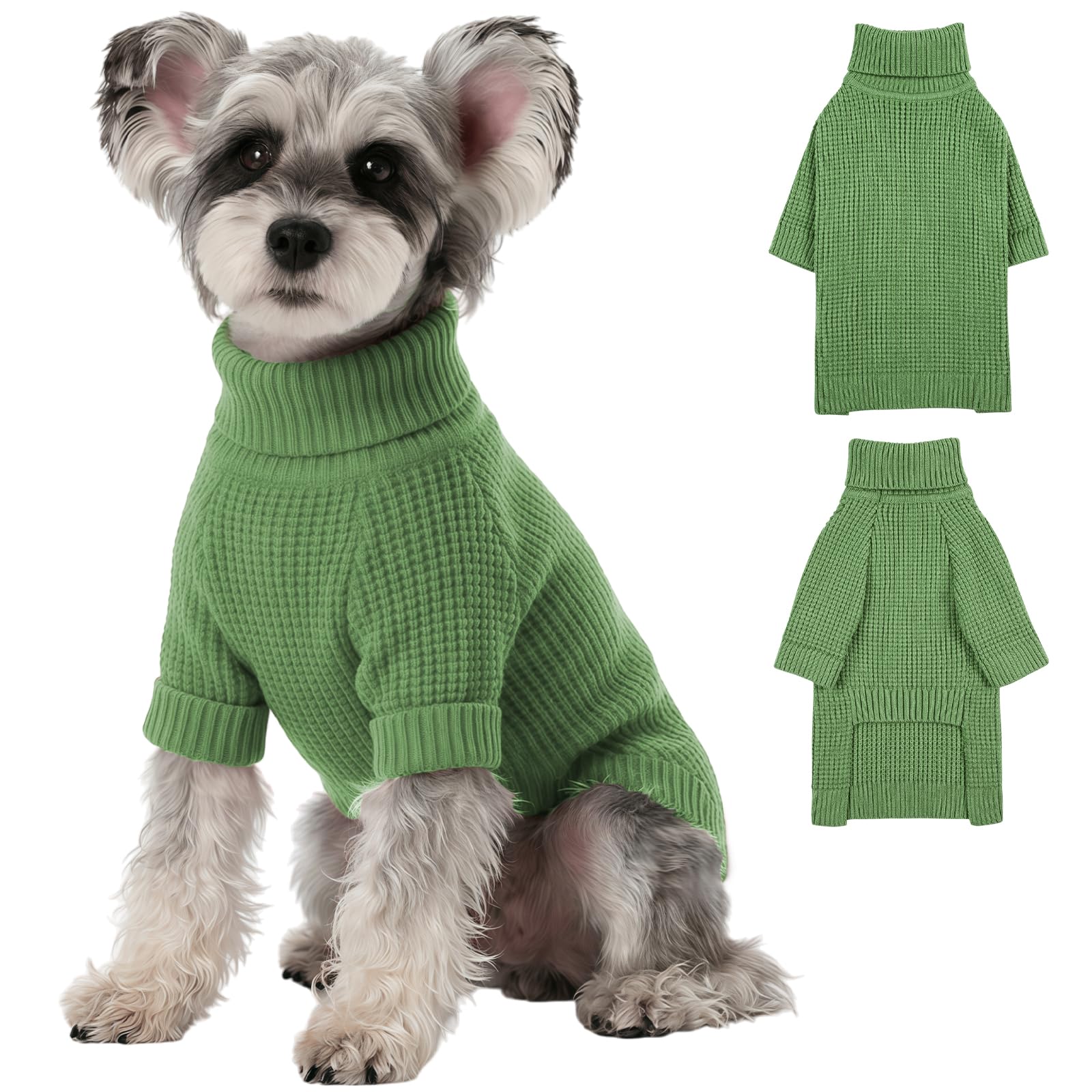 KONVINIT Jersey Perro Mediano - Jersey de Cuello Alto para Perros Tejido Transpirable - Abrigo Perro Mediano Invierno Cálido - 8 Colores - Talla M