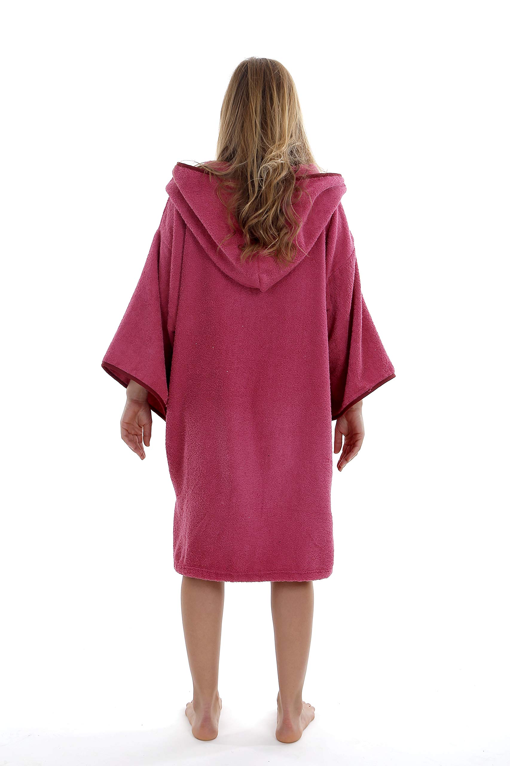 Surf Poncho - Vielseitiger Handtuchrobe mit Ärmeln und Kapuze - Premium-Baumwolle, ideal für Surfen, Schwimmen, Camping und Outdoor-Sportarten - Frau, Einheitsgröße
