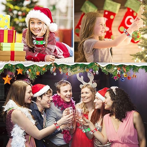 Miniatura 5 de Augshy Christmas Wristbands Jingle Bells with Gold Bells, Bracelet Ankle Bells Musical Instruments for Christmas Gifts Kids Party Favor Toys