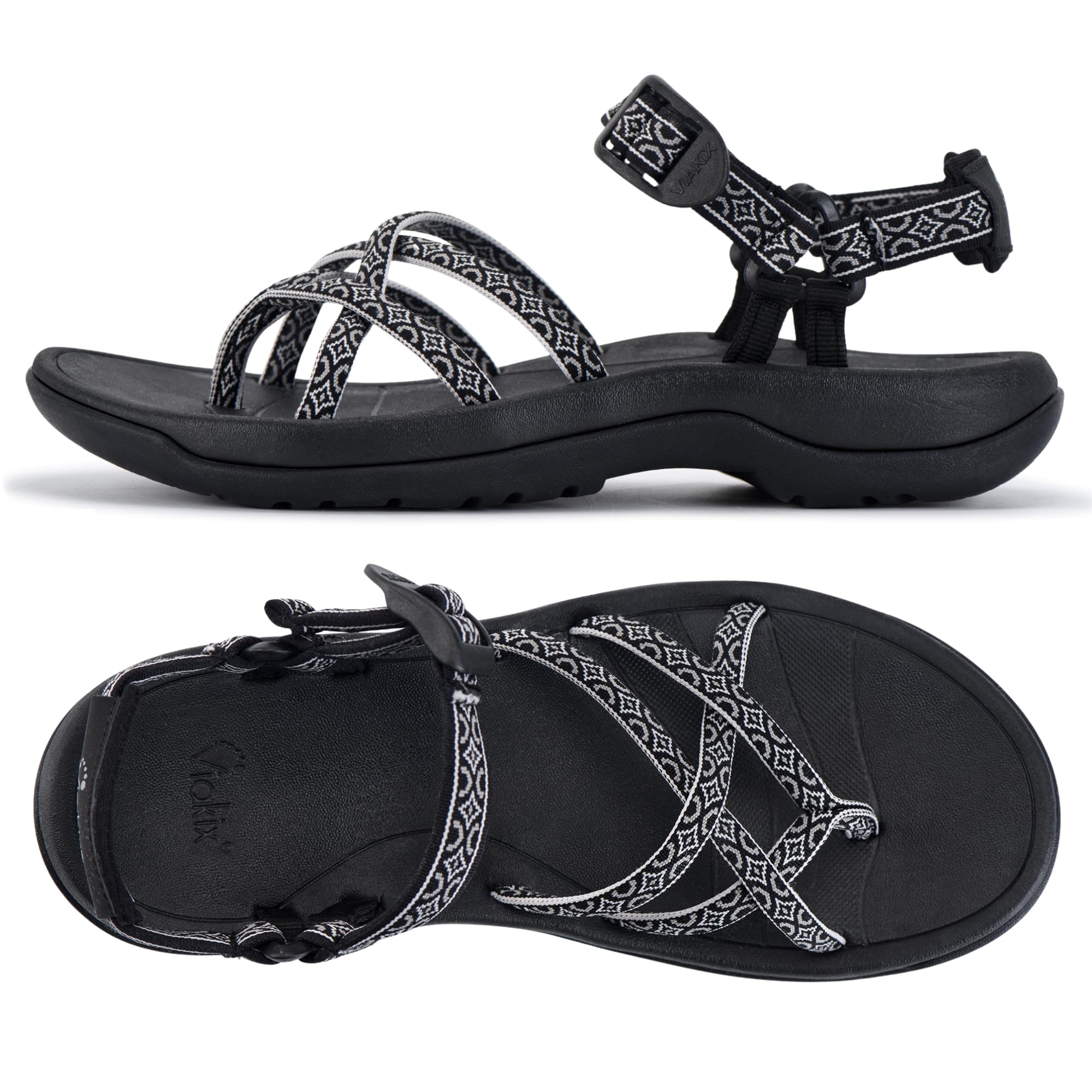 Viakix Women's Walking Sandals – Premium Comfortable Sport Sandals for Outdoors, Travel, Hiking, Beach & Everyday Wear