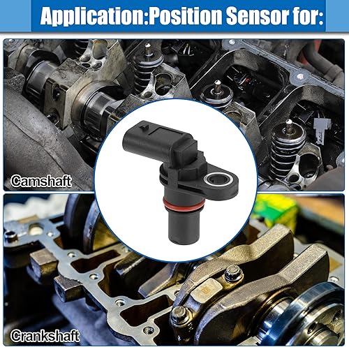 Miniatura 3 de X AUTOHAUX SEB1853 SU12964 Sensor de posición del cigüeñal del árbol de levas del coche para Volkswagen Tiguan 2009-2016 para Audi A7 Quattro