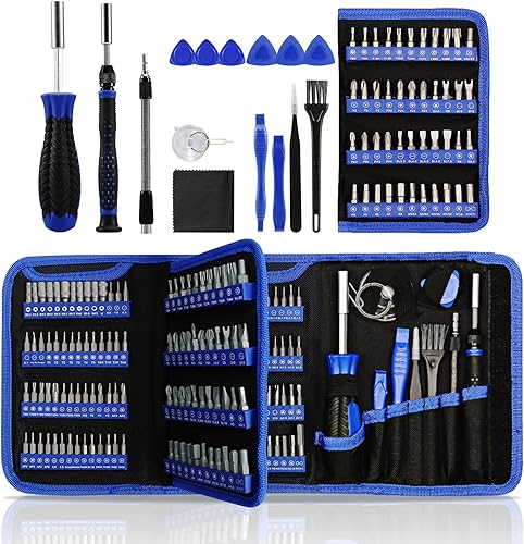 ORIA Juego de destornilladores de precisión, kit de herramientas de reparación 172 en 1 con 156 puntas de precisión, kit de mini herramientas de