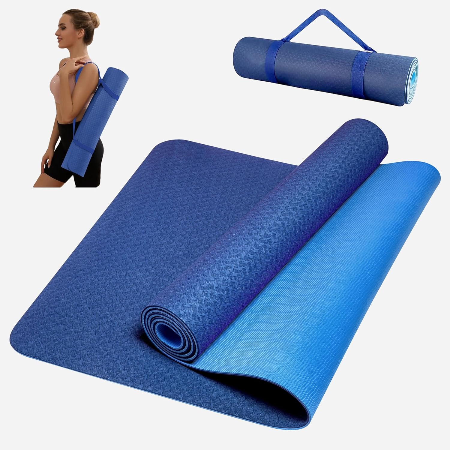 Tapis pour Yoga Sport Pneumatique de Fitness Pilates Tapis Sport Tapis